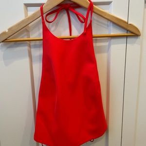 Red Crop top